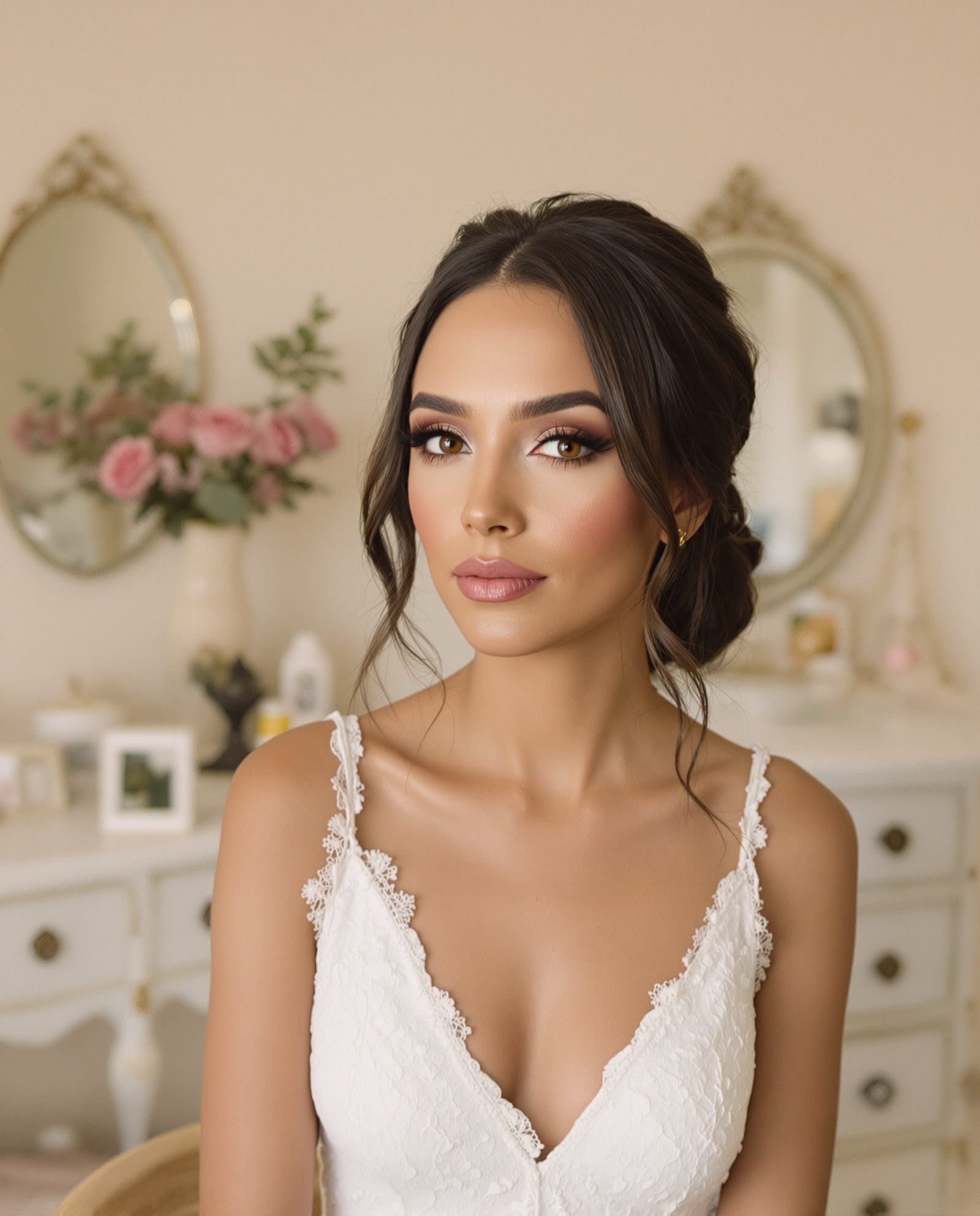 A finished glam look