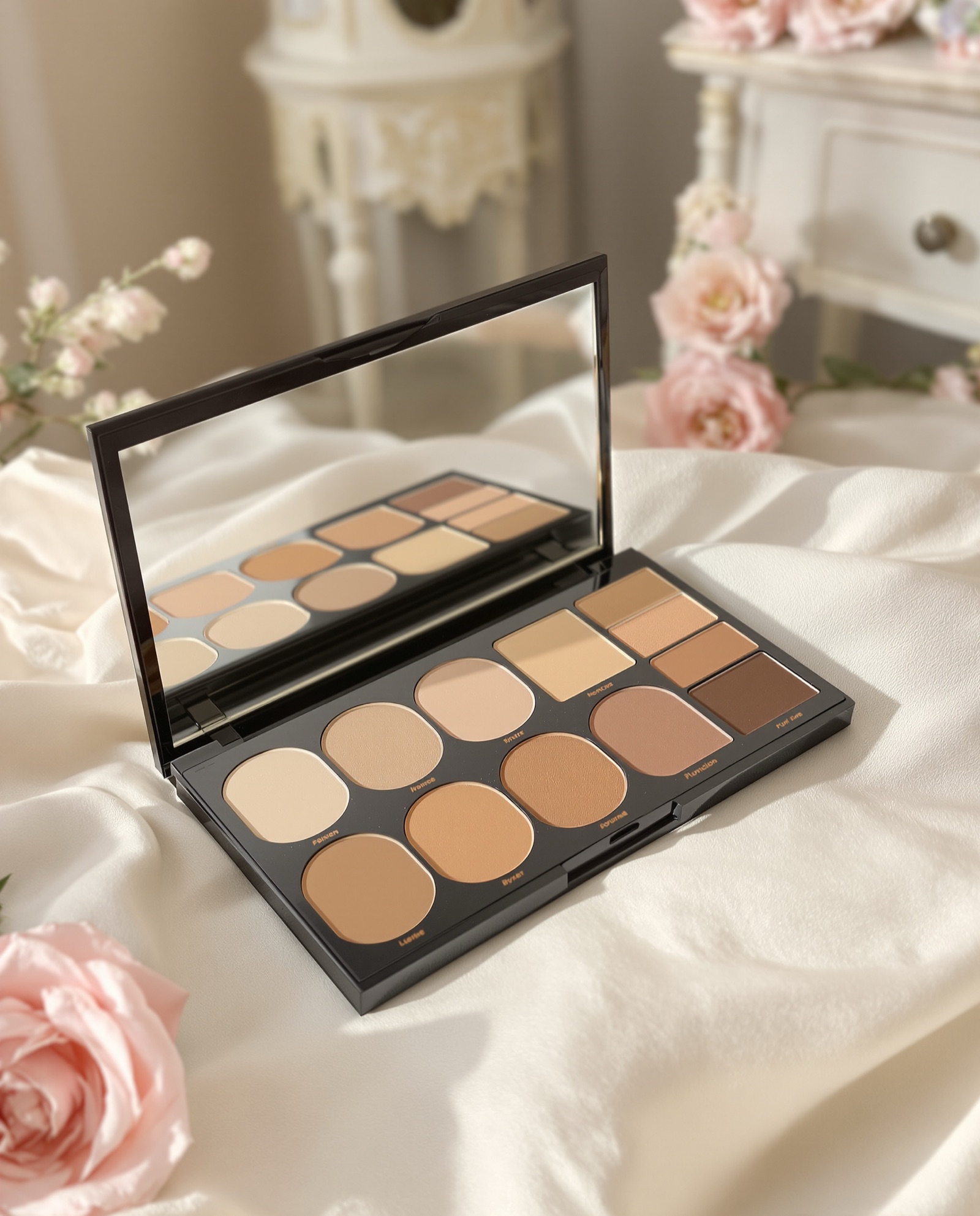 A foundation palette from the kit