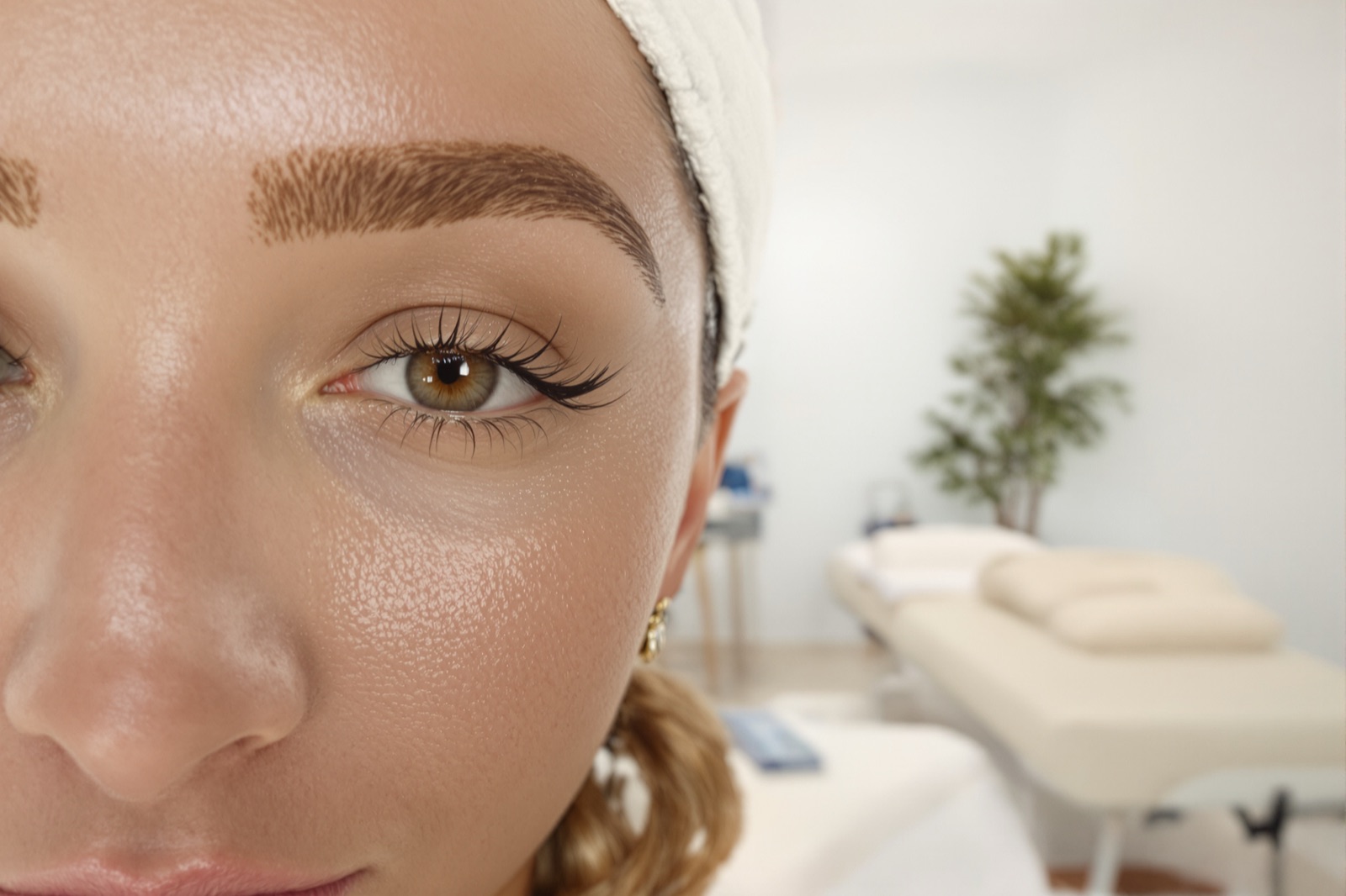 Henna brows, softly filled